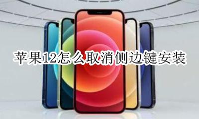 苹果12侧边按键设置 苹果12怎么取消侧边键安装