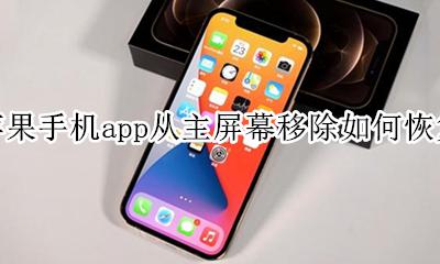 苹果手机app从主屏幕移除如何恢复 iphoneapp从主屏幕移除怎么恢复