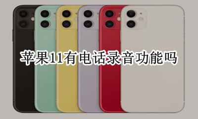 苹果11有电话录音功能吗 苹果11有没有电话录音功能