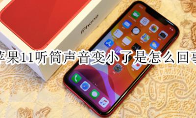 苹果11听筒声音很小怎么回事 苹果11听筒声音变小了是怎么回事