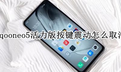 iqooneo5震动反馈怎么设置 iqooneo5活力版按键震动怎么取消