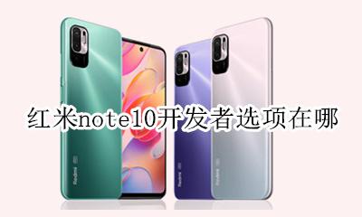 红米note10开发者选项在哪 红米note10开发者选项怎么打开