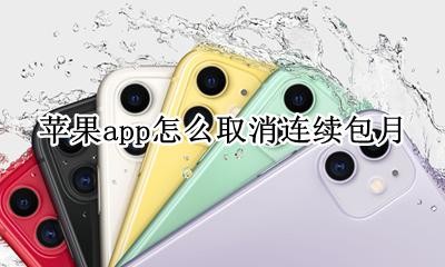 苹果app怎么取消连续包月 苹果手机怎么把连续包月取消