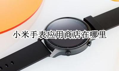 小米手表应用商店在哪里 小米手表app在哪里打开
