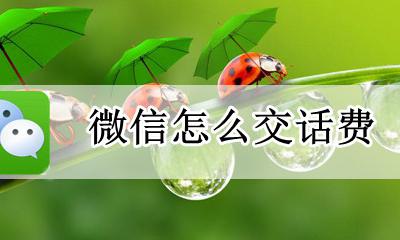微信怎么交话费 充话费怎么充