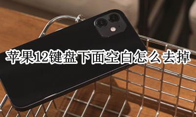 苹果12键盘下面空白怎么去掉 苹果12手机键盘下面的空白怎么去掉