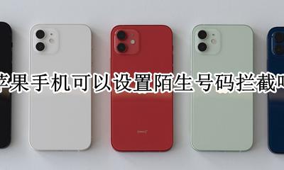 陌生号码拦截怎么设置苹果手机 苹果手机可以设置陌生号码拦截吗