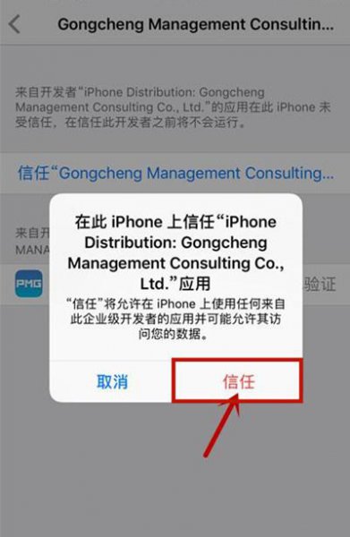 苹果开发者信任怎么设置