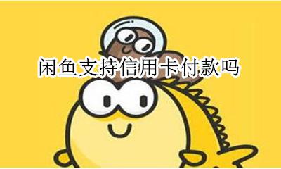 闲鱼支持信用卡付款吗 闲鱼支付能用信用卡吗
