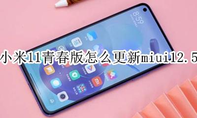 小米11青春版怎么更新mi11 小米11青春版怎么更新miui12.5