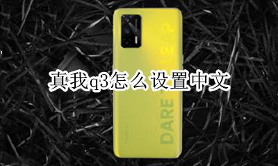 真我q3怎么设置中文 如何设置中文