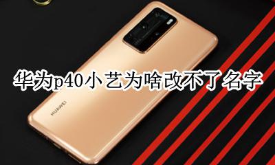 华为p40小艺在哪里 华为p40小艺为啥改不了名字