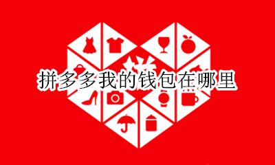 拼多多我的钱包在哪里 请问下 拼多多的钱包在哪里?