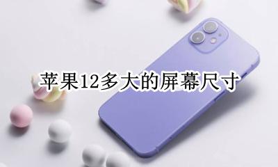苹果12多大的屏幕尺寸 苹果12屏幕尺寸是多少