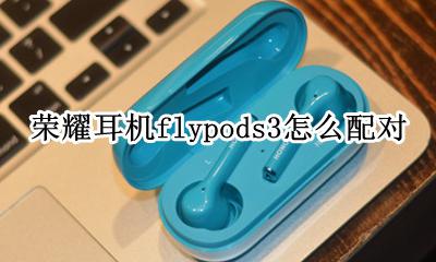 荣耀耳机flypods3怎么配对 荣耀耳机flypods3使用说明