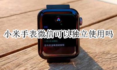 小米手表微信可以独立使用吗 小米手表什么时候能独立使用微信