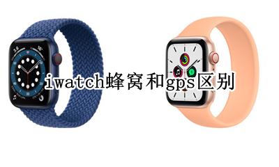 iwatch蜂窝和gps区别 iwatch7蜂窝和gps区别