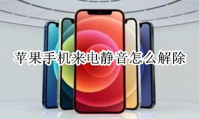苹果手机来电静音怎么解除 苹果手机如何解除来电静音