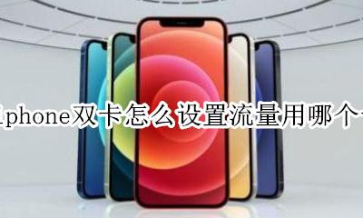苹果手机双卡怎么设置流量 iphone双卡怎么设置流量用哪个卡