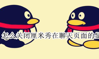 qq厘米秀怎么在聊天页面关闭 怎么关闭厘米秀在聊天页面的显示