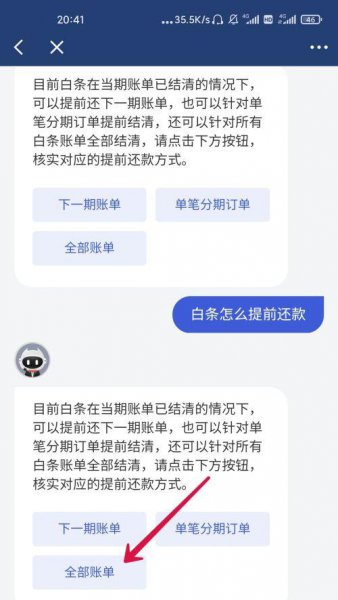 京东白条一次性还款怎么操作