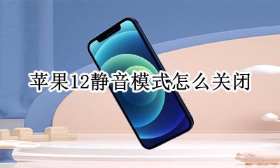 苹果12静音模式怎么关闭 苹果12如何解除静音模式