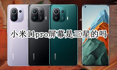 小米11是不是三星屏幕 小米11pro屏幕是三星的吗
