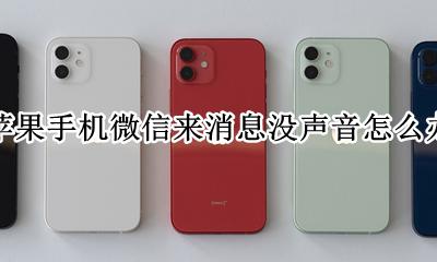 苹果手机微信来消息没声音怎么办 iPhone微信来消息没声音怎么回事