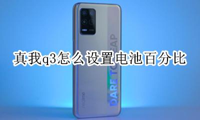 真我q3怎么设置电池百分比 真我q3手机怎么设置电池百分比