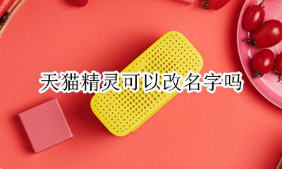 天猫精灵可以改名字吗 天猫精灵不能改名字吗