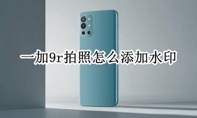 一加9t拍照时间水印 一加9r拍照怎么添加水印