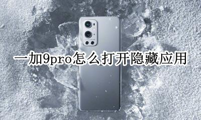一加隐藏应用如何打开 一加9pro怎么打开隐藏应用