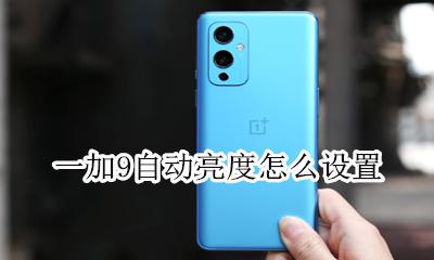 一加9t自动亮度 一加9自动亮度怎么设置
