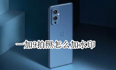 一加相机水印怎么开 一加9拍照怎么加水印