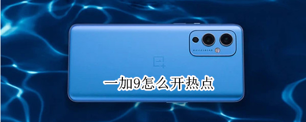 一加9怎么开热点