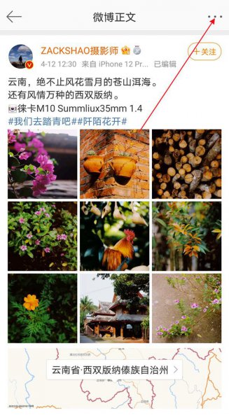 微博链接怎么复制