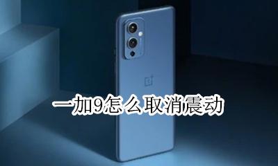 一加9t震动调节 一加9怎么取消震动