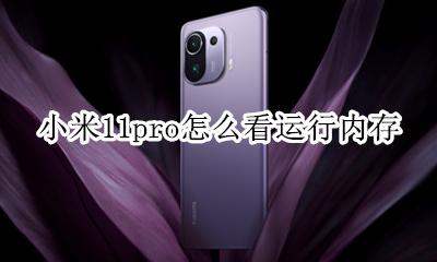 小米11怎么显示运行内存 小米11pro怎么看运行内存