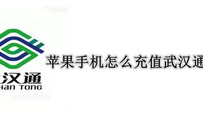 苹果手机怎么充值武汉通 武汉一卡通在苹果手机上怎么充值?