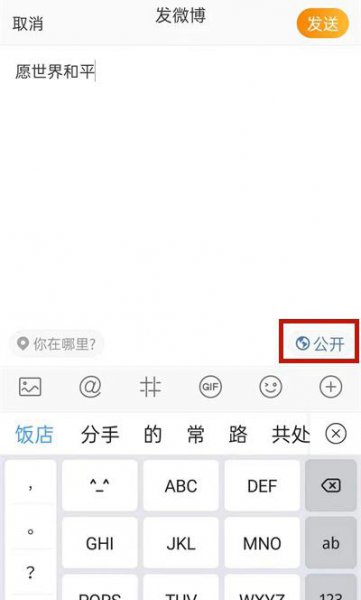 微博怎么设置仅自己可见