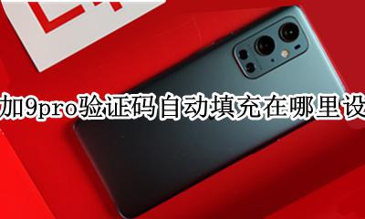 一加自动填写验证码 一加9pro验证码自动填充在哪里设置