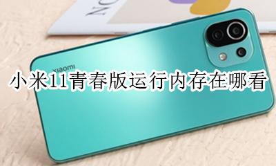 小米11怎么看运行内存 小米11青春版运行内存在哪看