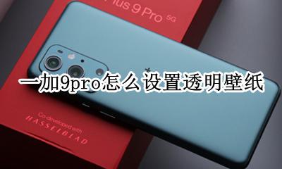 一加9pro隐藏壁纸 一加9pro怎么设置透明壁纸