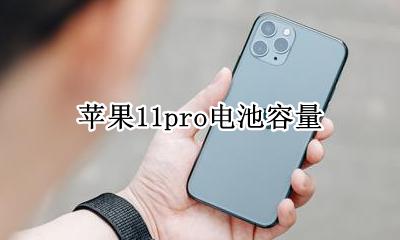 苹果11pro电池容量 苹果11promax电池容量是多少