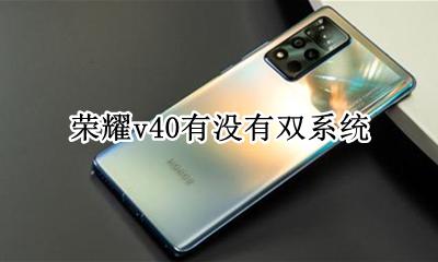 荣耀v40 什么系统 荣耀v40有没有双系统