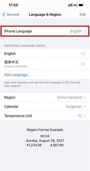iphone地图怎么设置语言