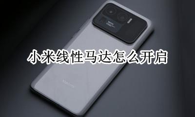 小米线性马达怎么开启 小米手表是线性马达吗