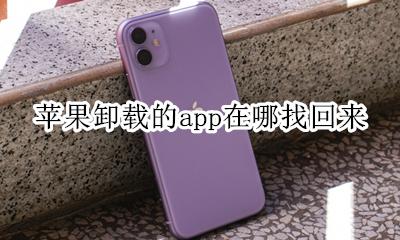 苹果卸载的app在哪找回来 iphone卸载app在哪