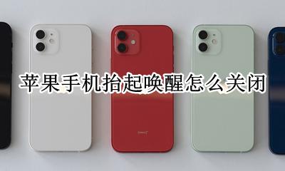 苹果手机抬起唤醒怎么关闭 苹果手机如何关闭手机抬起唤醒功能