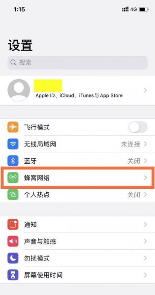 苹果12数据网络怎么打开